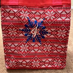 Thirty-One Red and White Essential Storage Tote